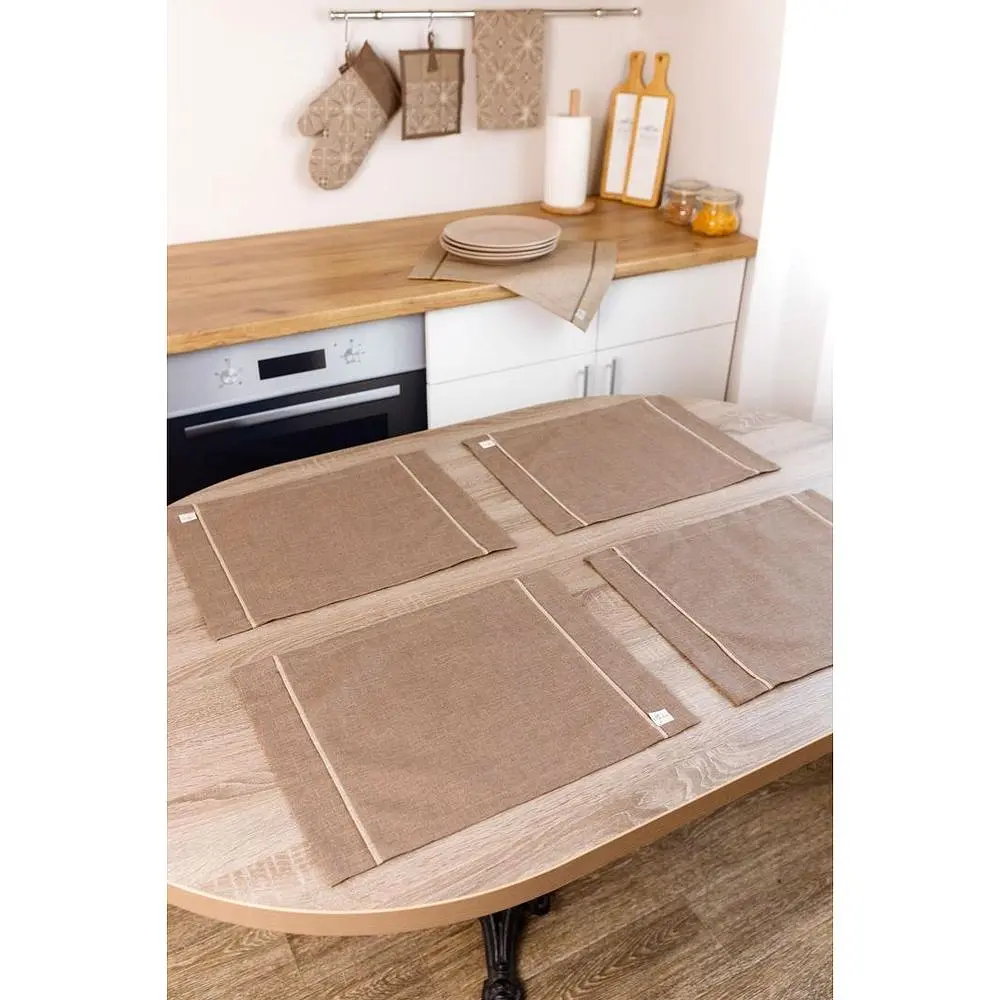 Салфетка-сет Прованс Корица 35x45 см коричневая (41119) - фото 6