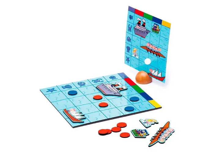 Настольная игра Djeco Морской бой (дерево) (Naviplouf) (DJ05270) - фото 6