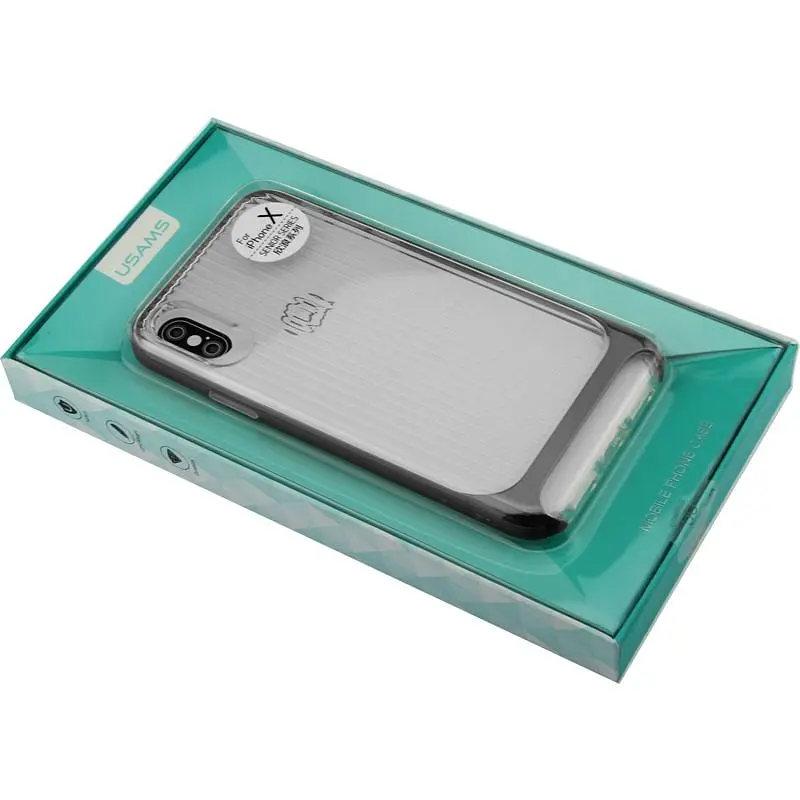 Чохол-накладка Usams Senior Series Apple iPhone X Black - фото 2