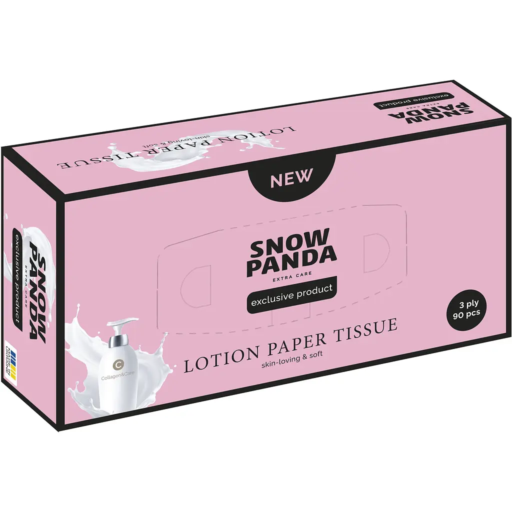 Серветки паперові Сніжна панда Extra Care Lotion з  лосьйоном в асортименті 90 шт. - фото 2