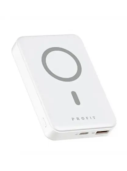 Портативний акумулятор - бездротове зарядне MagSafe Profit PQ16 10000mAh 22.5W Білий