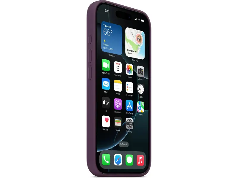 Чохол для смартфона Apple iPhone 16 Pro Silicone Case with MagSafe - Plum (MYYM3) - фото 3