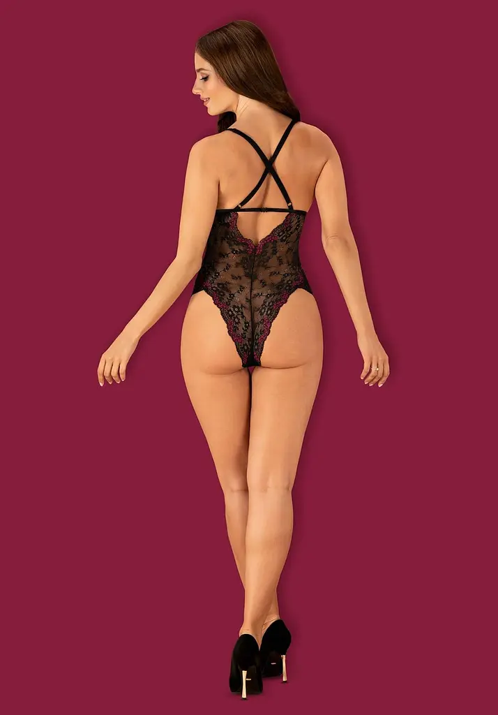 Боди Obsessive Vanessme L/XL (черный) - фото 4