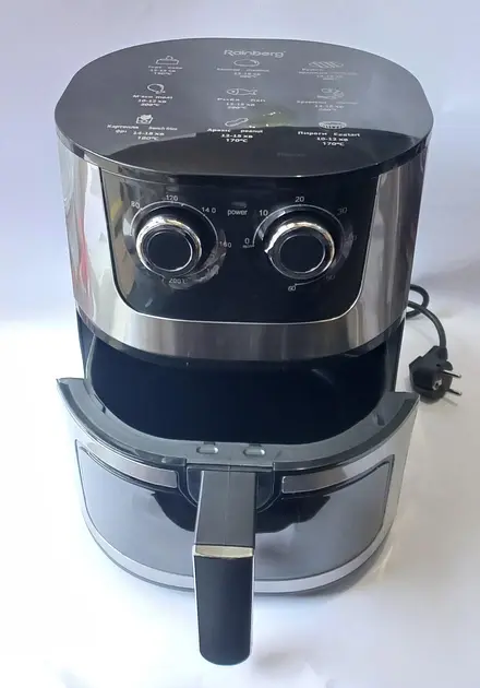 Аерофритюрниця Rainberg 8 л 4200 Вт чорна RB-2269 - фото 4