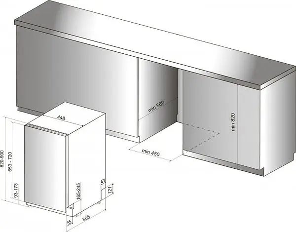 Посудомоечная машина Hotpoint Ariston HSIO 3O23 WFE - фото 15