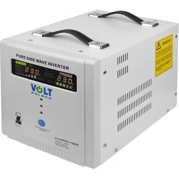 Гібридний ДБЖ/інвертор Volt Polska SINUS PRO 1500E 12V 230V (3SP091512E) - фото 3