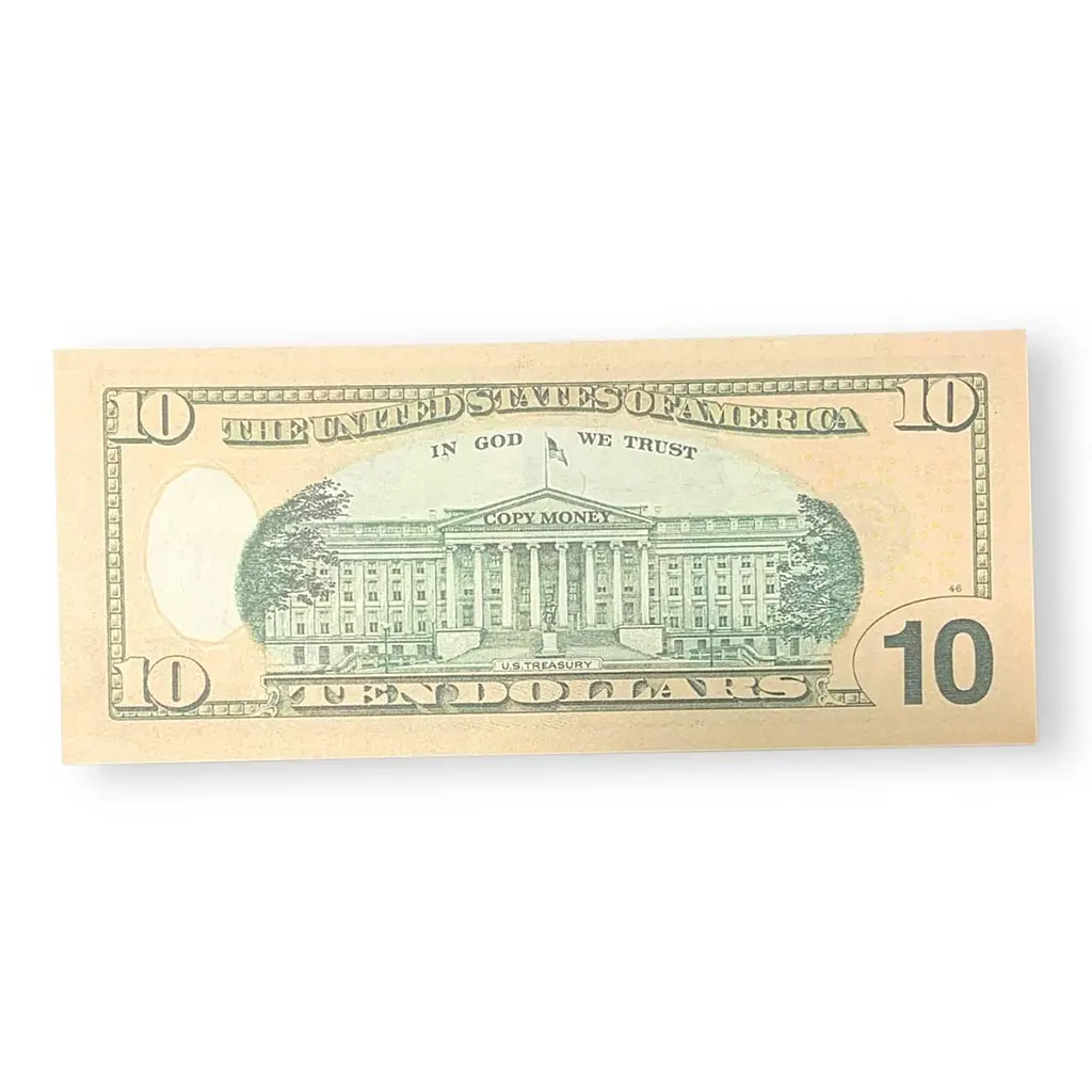 Купюри сувенірні номіналом 10 доларів США 100 шт. - фото 4