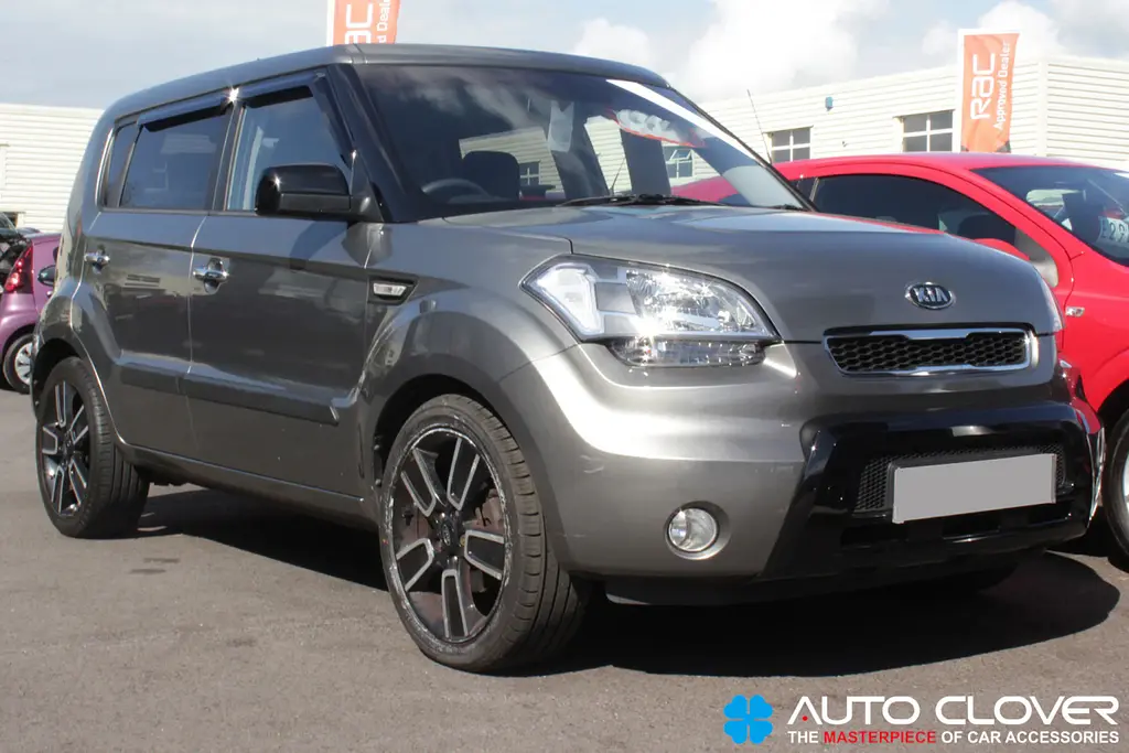 Дефлектори вікон ветровики для Kia Soul 2008-2014 4 шт (Auto Clover) - фото 4
