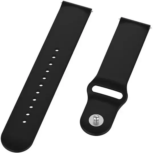 Ремінець DK CDK для Huawei Watch GT 5 46mm 22mm Silicone Sport Band (011909) (black) - фото 3