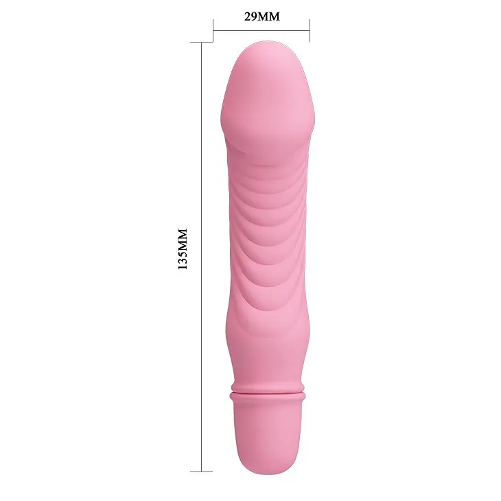 Вібратор Pretty Love Stev Vibrator Light Pink, 13,5 см рожевий - фото 6