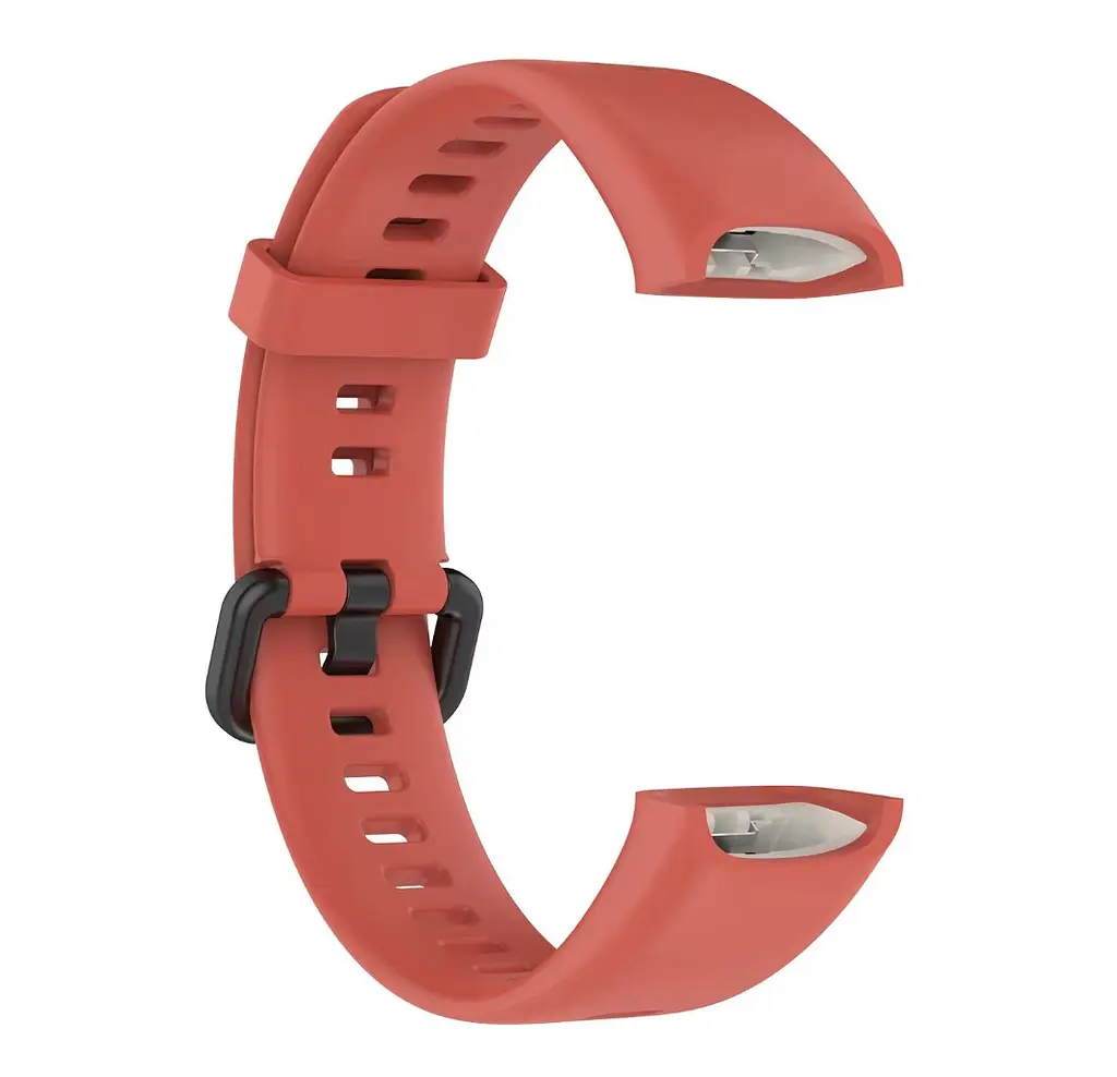Силиконовый ремешок Primo для фитнеса браслета Huawei Band 4 (ADS-B29) Light Red - фото 2