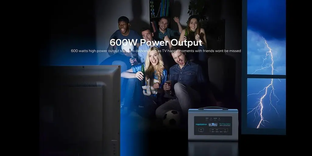 Зарядна станція Marsriva MP6Pro (655.3 Вт/г) 600W / 600 Вт / 655.3 Вт/ч / LiFePO4 (MP6Pro_MARSRIVA) UA - фото 8