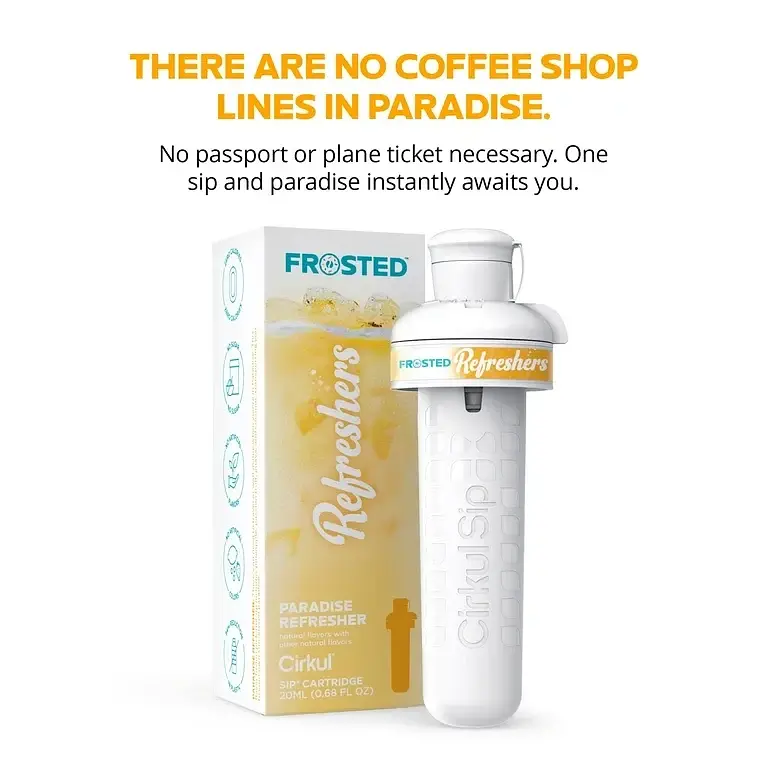 Картридж для напоїв Cirkul Frosted Refreshers Paradise Refresher Flavor Cartridge 1 упаковка - фото 6