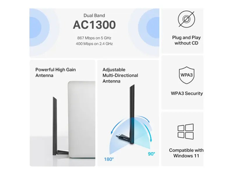 Wi-Fi адаптер Mercusys MA30H - фото 7