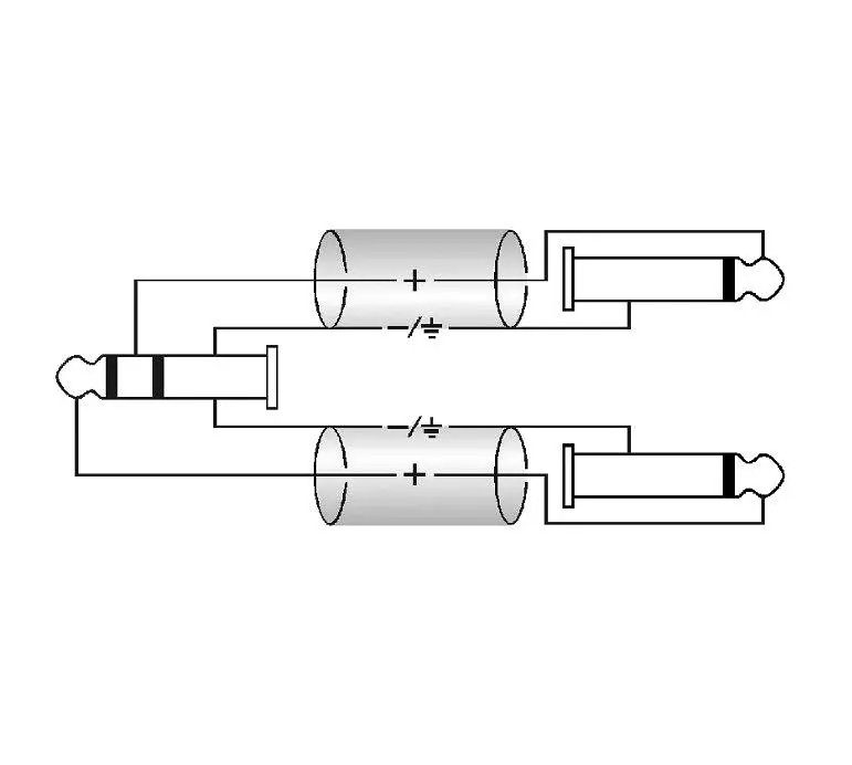 Коммутационный кабель Mini-Jack — 2хJack 6,3 1м KLOTZ AY5-0100 - фото 3