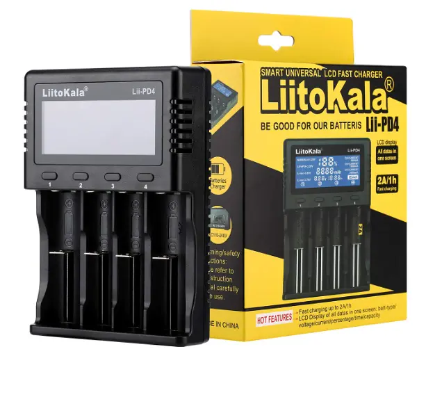Розумний зарядний пристрій LIITOKALA LII-PD4 LI-ION 18650 NI-MH LED 4 КАНАЛА - фото 3