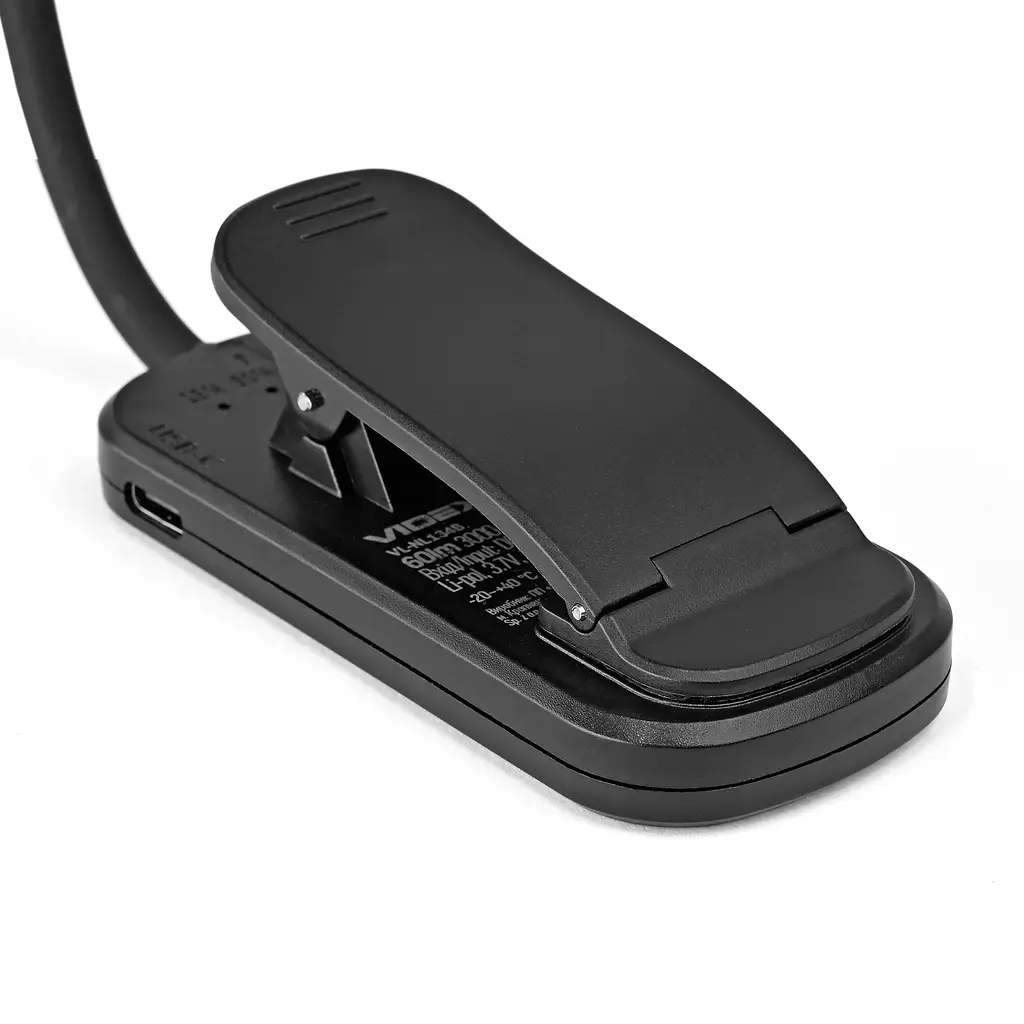 LED світильник акумуляторний для читання Videx VL-NL134B Black (29269-000) - фото 10