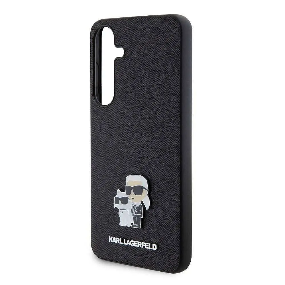Чехол Karl Lagerfeld PU Saffiano Metal Karl and Choupette для Samsung Galaxy S24+ Black (57983119542) - фото 5