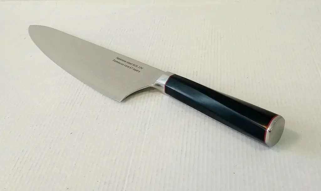 Ніж кухарський 24 см Damascus DK-AK 3009 AUS-10 дамаська сталь 73 шари - фото 8