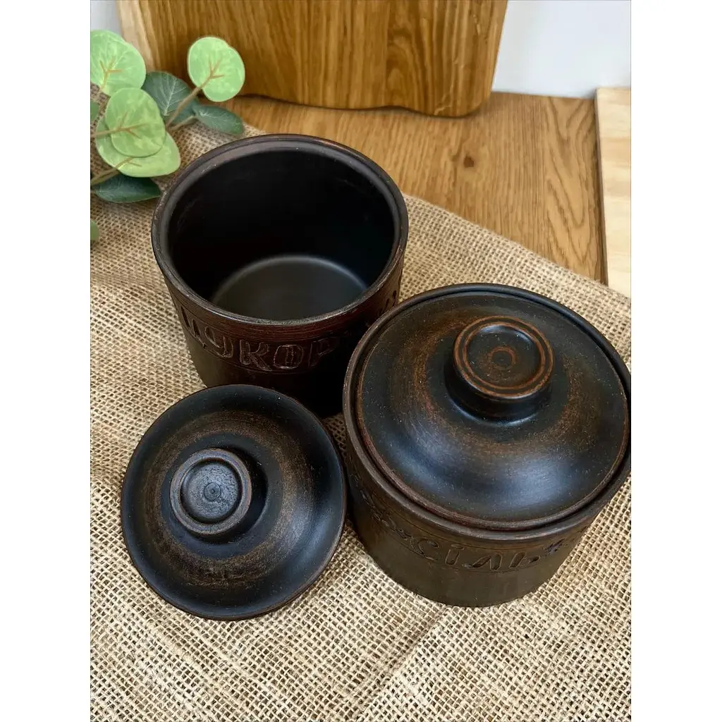 Набір банок для спецій 0.7 літра керамічний (керамічний) Декор - фото 7