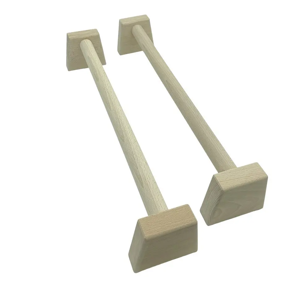 Паралетси, упори для віджимання дерев'яні Wood Gym Push Up NE-WD-60 з бука 50 см 2 шт - фото 2