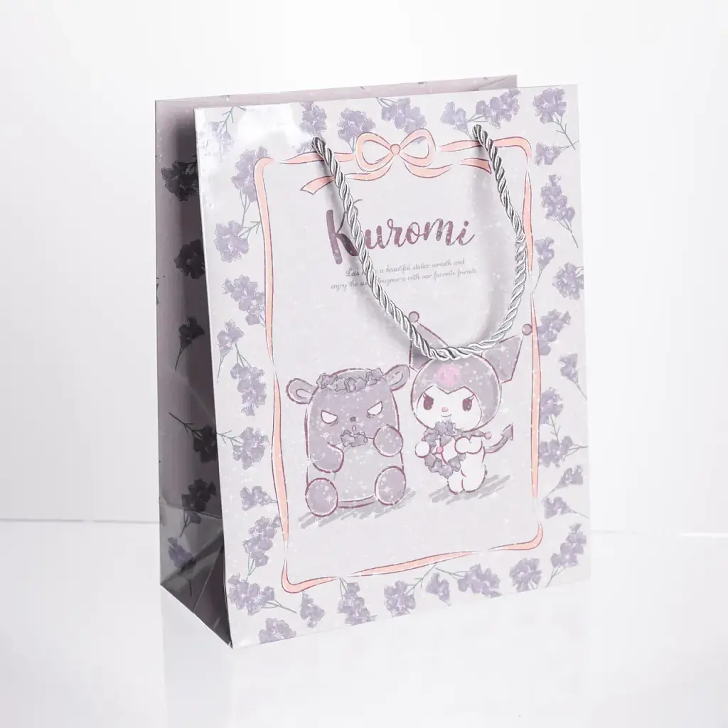 Подарунковий пакет Yiwu Kuromi 19x9.5x24.5 см 10 штук в упаковці фіолетовий HP-10359-11V - фото 2