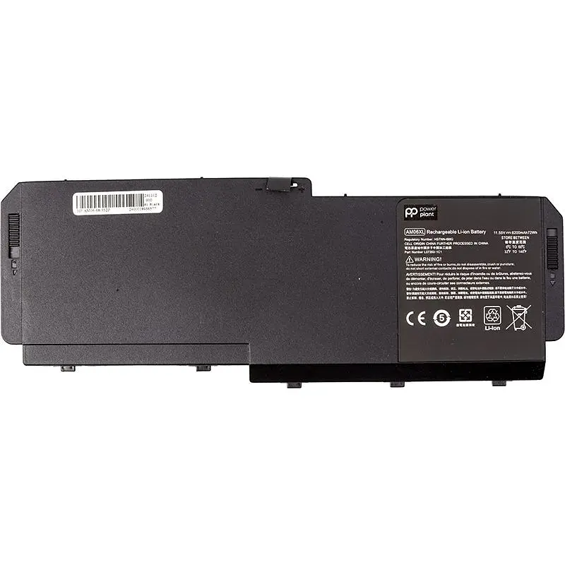 Акумулятор PowerPlant для ноутбуків HP ZBook 17 G5 (AM06) 11.55V 6200mAh (NB462384) - фото 2