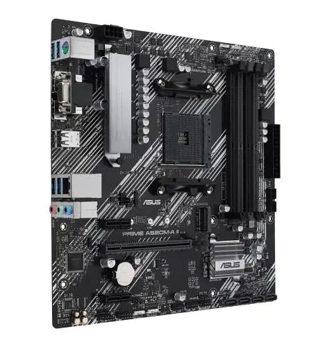 Мат.плата AM4 (A520) Asus PRIME A520M-A II/CSM, A520, 4xDDR4, Int.Video(CPU), 4xSATA3, 1xM.2, 1xPCI-E 3.0 x16, 2xPCI-E 3.0 x1, ALC887, RTL8111H, 6xUSB3.2/6xUSB2.0, VGA/HDMI/DP, MicroATX - фото 3