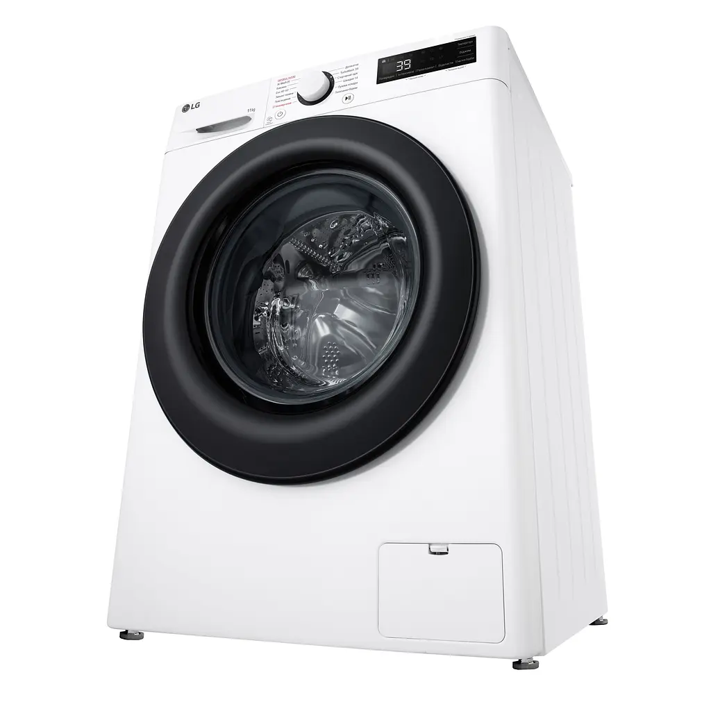 Пральна машина LG фронтальна, 11кг, 1400, A, 57см, дисплей, пара, інвертор, білий - фото 4