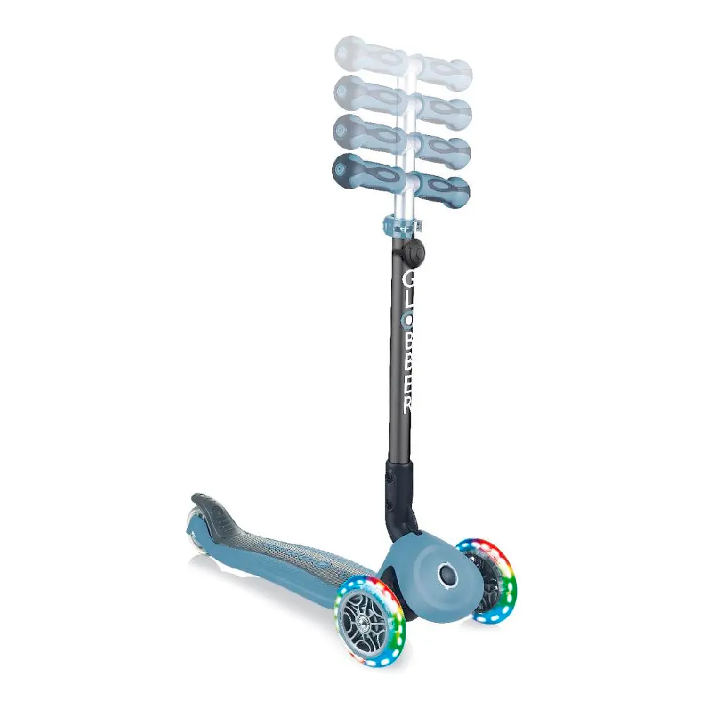 Самокат Globber Go Up Deluxe Lights LED 5 в 1, блакитний (646-200) - фото 5