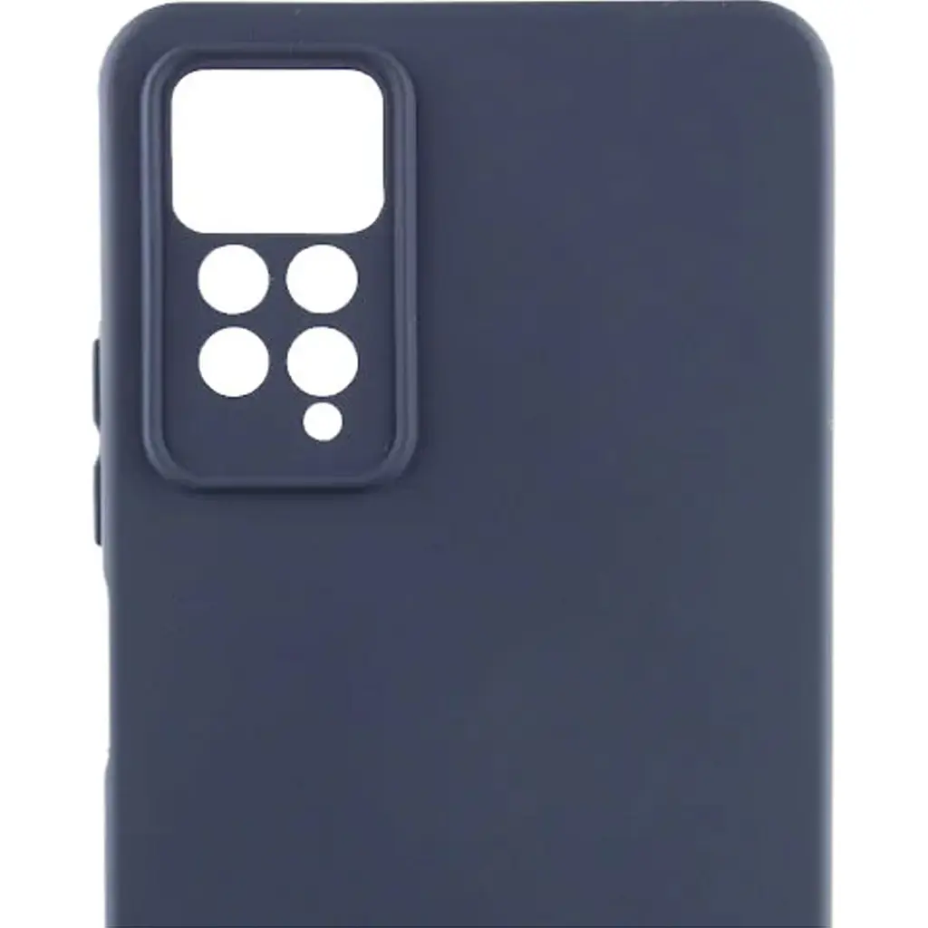 Чехол Silicone Cover Full Camera для Xiaomi Redmi Note 11 Pro 4G/5G 12 Pro 4G Navy Blue [87882] - фото 2