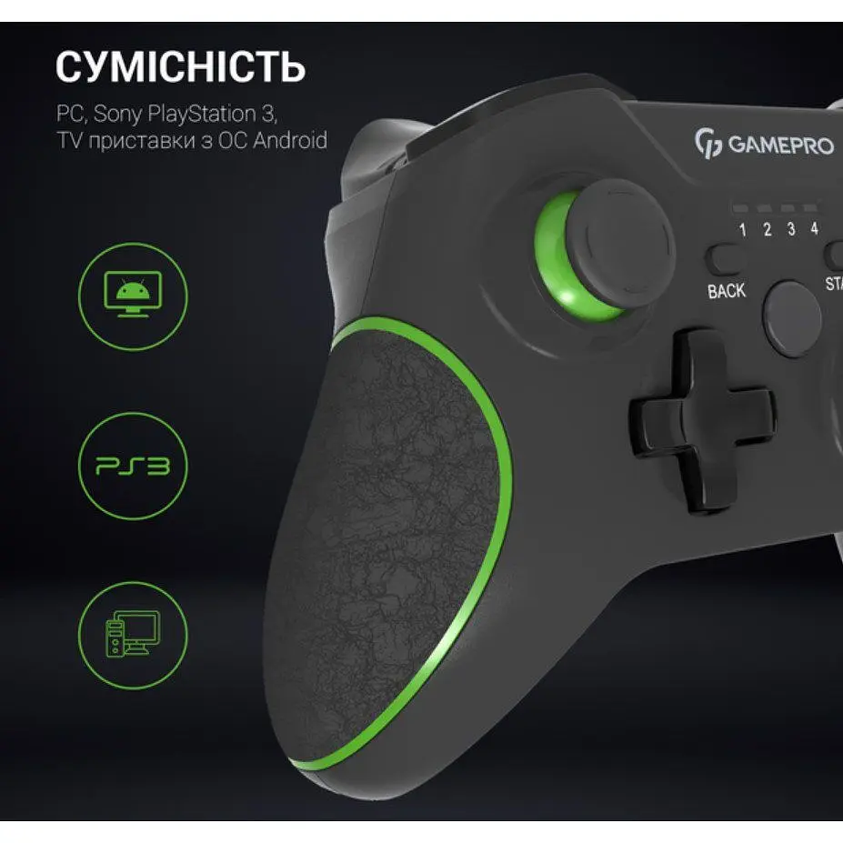 Геймпад джойстик GamePro MG-650 Black 2.4G PC/PS3/Android - фото 5