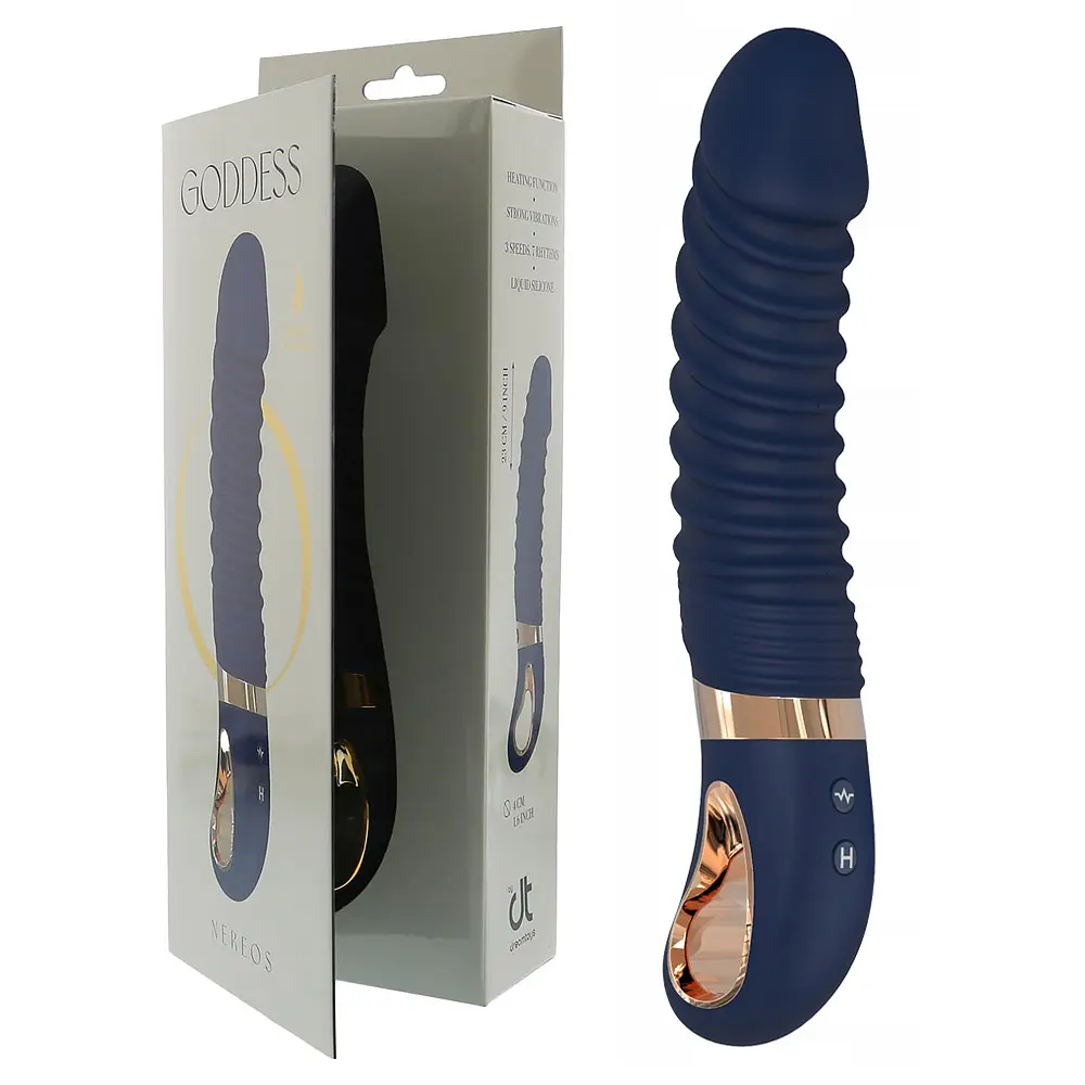 Вибратор Dreamtoys Goddess Collection Nereos 23 см синий - фото 5