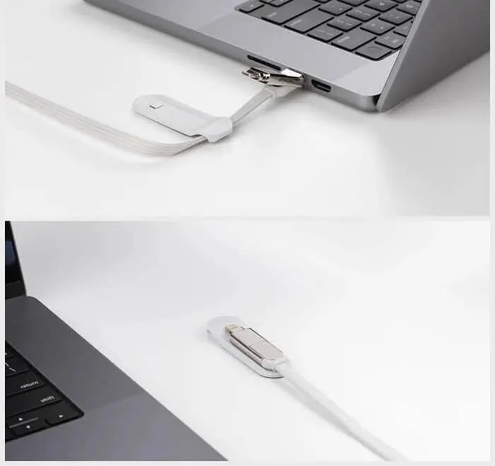 Кабель Rolling Square 6in1, inCharge XL 3 м, білий (XLL02R) - фото 9