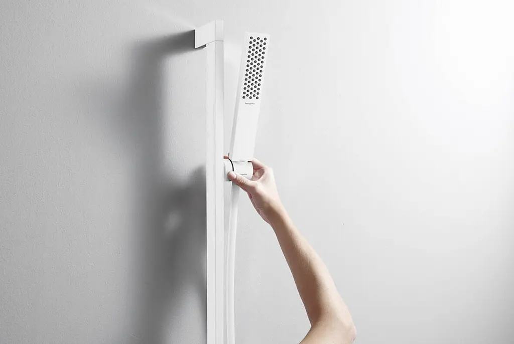 Душова штанга Hansgrohe Unica Puro E 65 см зі шлангом matt white 24404700 - фото 2