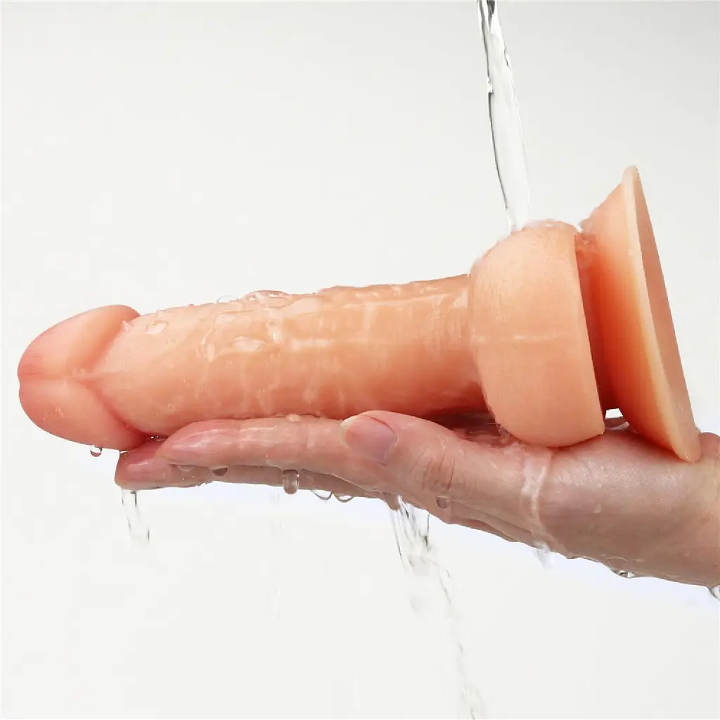 Фаллоимитатор LoveToy The Ultra Soft Dude Flesh 18 см телесный - фото 5