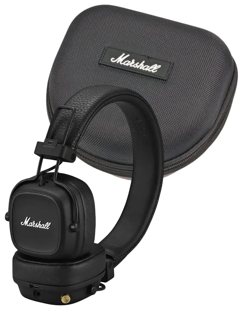 Комплект навушники Marshall Major IV Bluetooth Black Original + Кейс (1005773) - фото 9