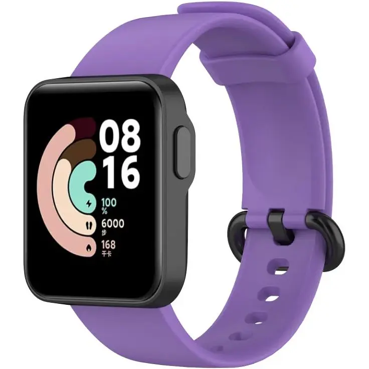 Ремінець DK Silicone Sport Band Classic для Xiaomi Mi Watch Lite (011912) (viola) - фото 2