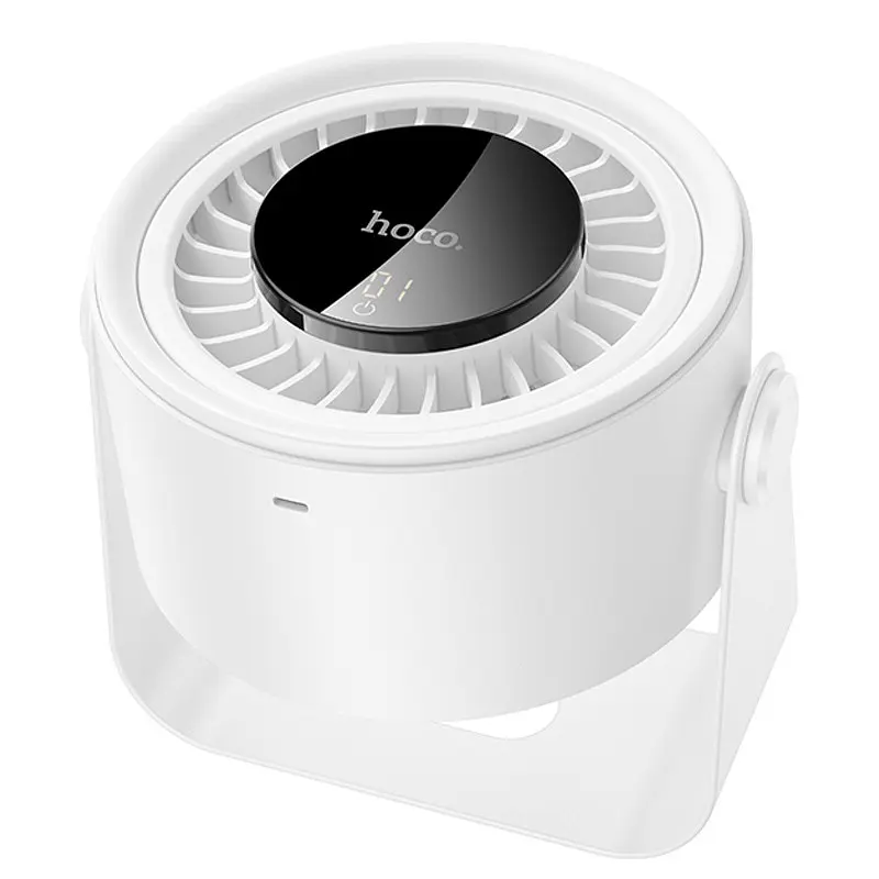 Настільний вентилятор Hoco HX66 desktop circulating fan 3000 mAh White - фото 4