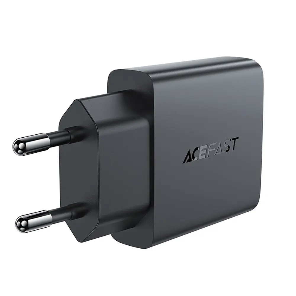 Зарядний пристрій Acefast A69 USB/ Type-C QC PD 30W GaN чорний - фото 5