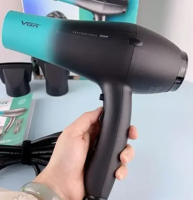 Фен для сушіння та укладання волосся VGR V-463 Professional із двома концентраторами 2200 Вт - фото 6