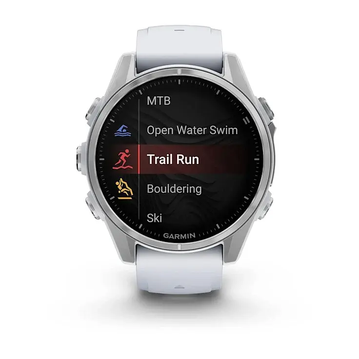 Смарт-годинник Garmin Fenix 8 43mm Amoled Silver with Whitestone Silicone (010-02903-00) - фото 5