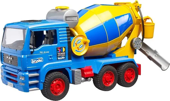 Машинка іграшкова Бетонозмішувач MAN TGA Bruder 1063 Різнокольоровий shop (4001702010638) - фото 2