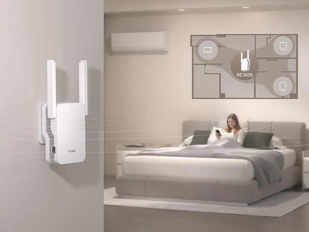 Точка доступу Cudy RE3000 BE3600 Wi-Fi 7 Mesh Repeater (RE3600) - фото 12