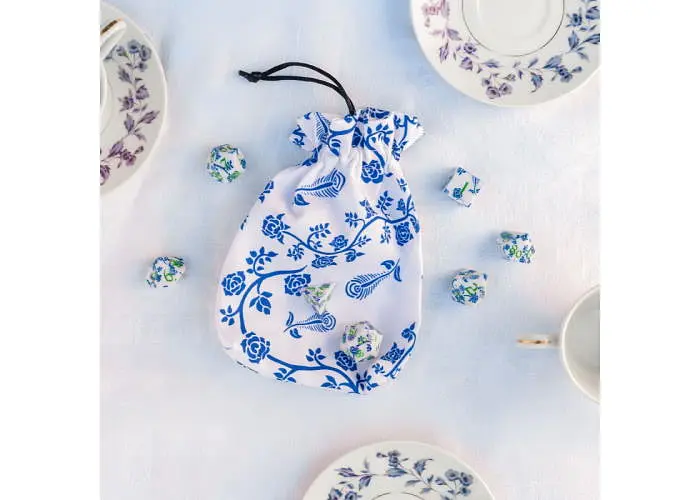 Мішечок для кубиків Q-Workshop Full Art Dice Pouch Porcelain (BWSPPORC201) - фото 2