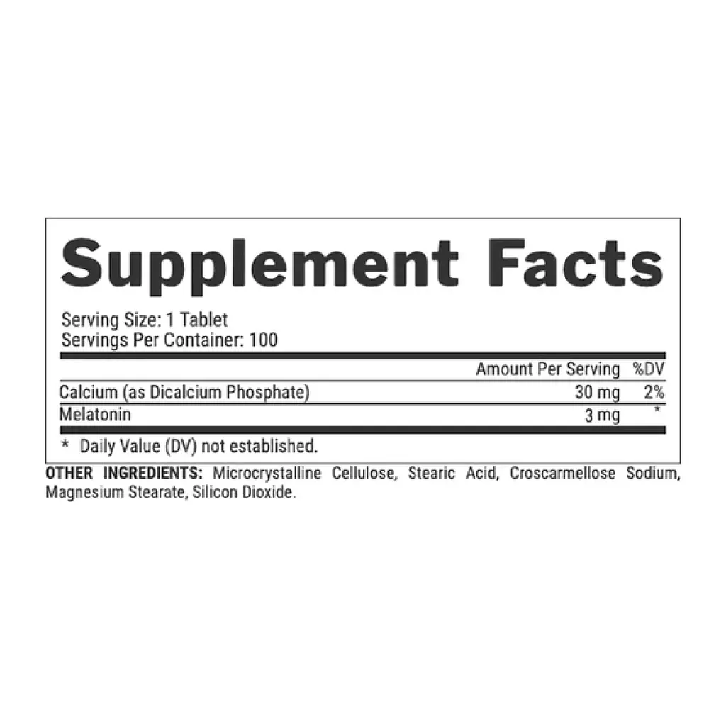 Мелатонін з Кальцієм Melatonin 3 мг - 100 капсул - фото 2