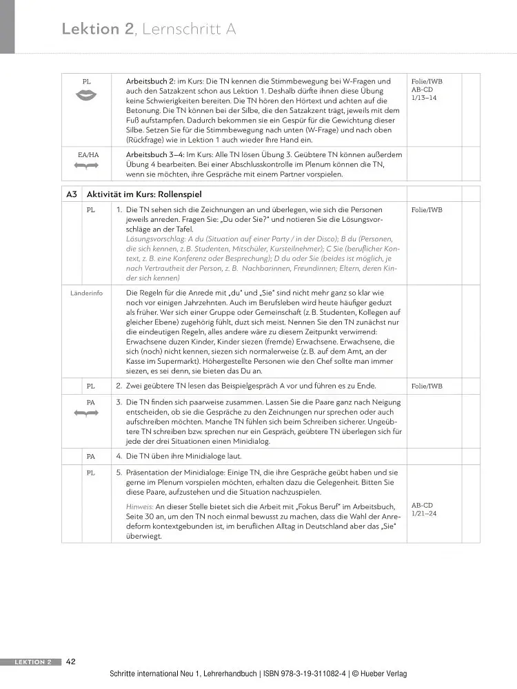 Schritte international Neu 1. Lehrerhandbuch - Сусанна Календер - фото 6