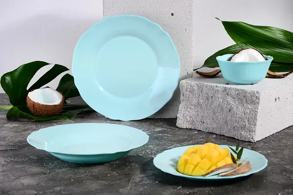 Тарілка десертна Luminarc Louis XV Turquoise, 19 см (6614816) - фото 4