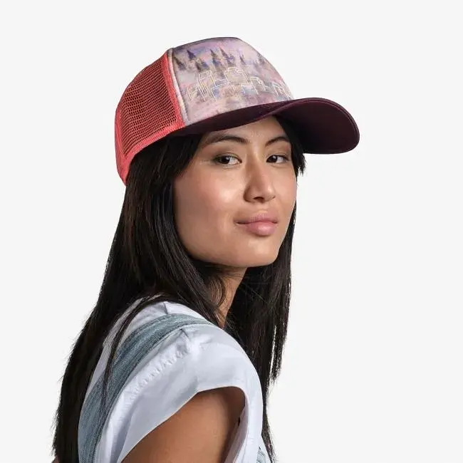 Кепка Buff Trucker Cap, Derama Multi L/XL Рожевий-Бордовий - фото 2