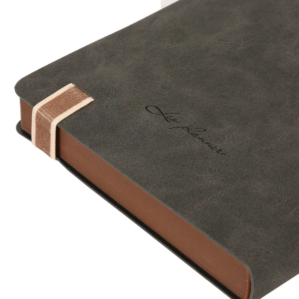 Ежедневник-деловая записная книжка А5 Leo Planner Trend 2026 мягкий черный 368 страниц (252693) - фото 4